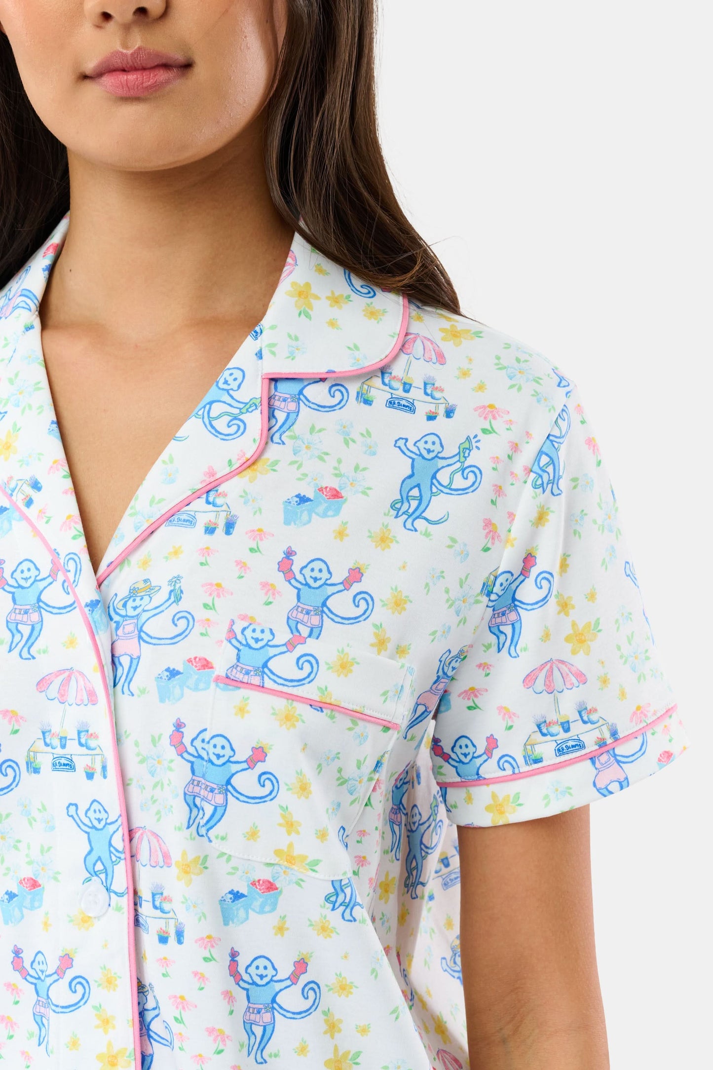Roller Rabbit Green May Flowers Fiora Pajamas