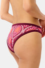 Roller Rabbit Burgundy Palm Fronds Oceana Bikini Top