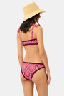 Roller Rabbit Burgundy Palm Fronds Oceana Bikini Top