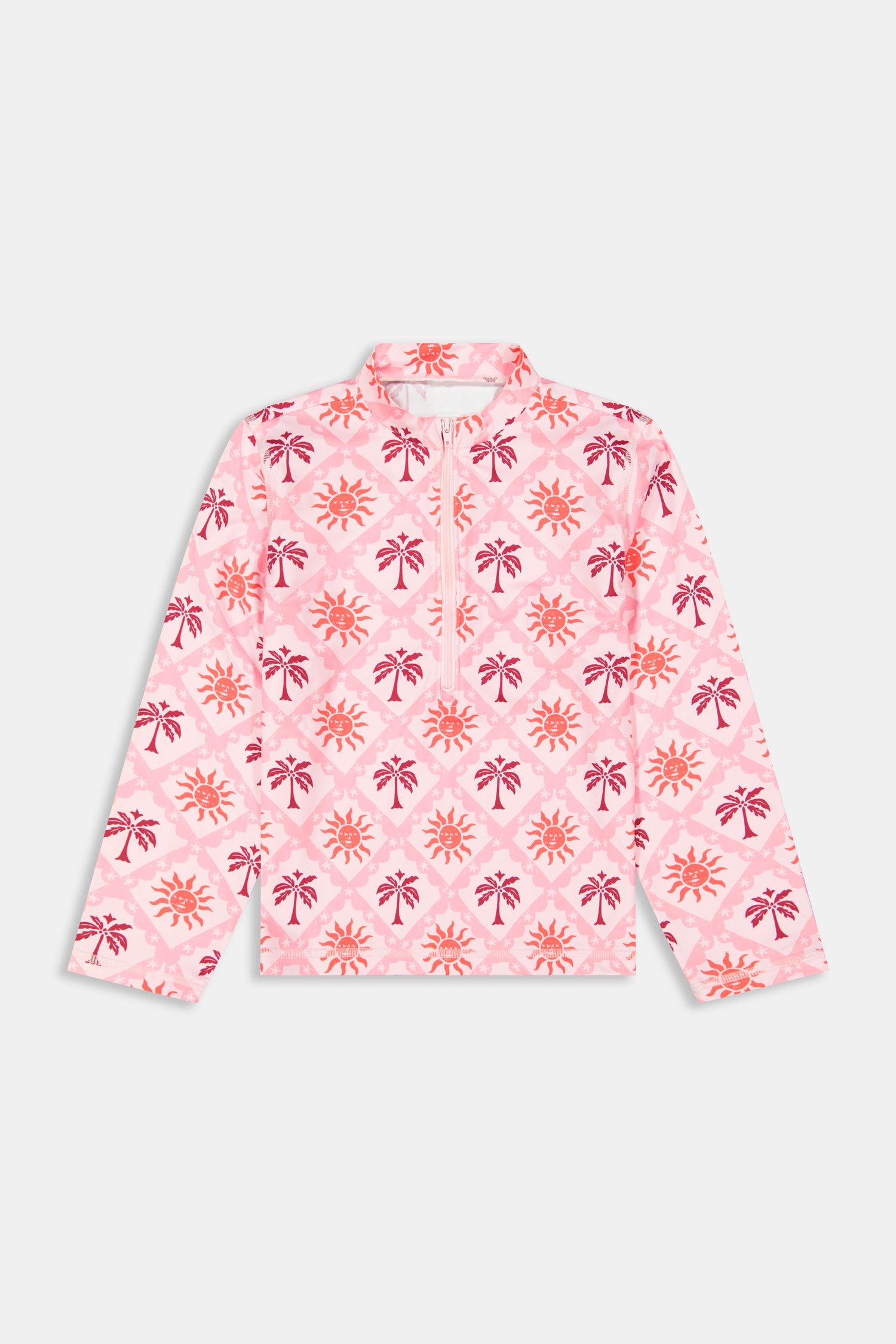 Roller Rabbit Pink Kids Sunny Days Rashguard