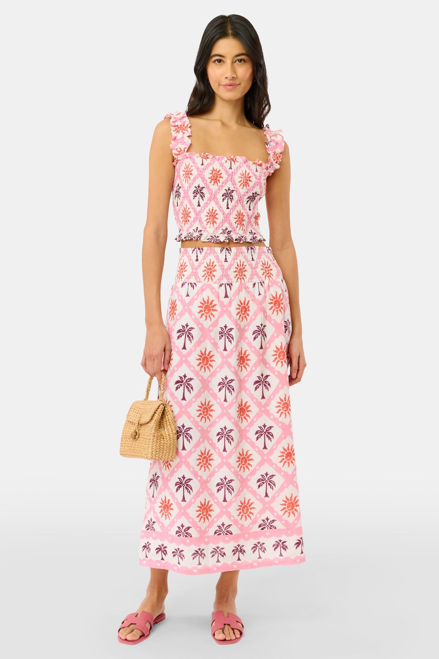 Roller Rabbit Pink Sunny Days Juliette Skirt