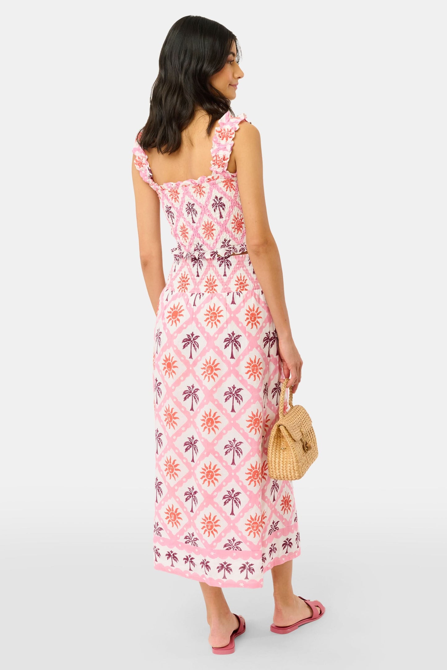 Roller Rabbit Pink Sunny Days Sabrina Top