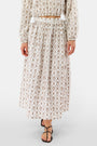 Roller Rabbit Brown Infinity Floral Embroidery Valerie Skirt
