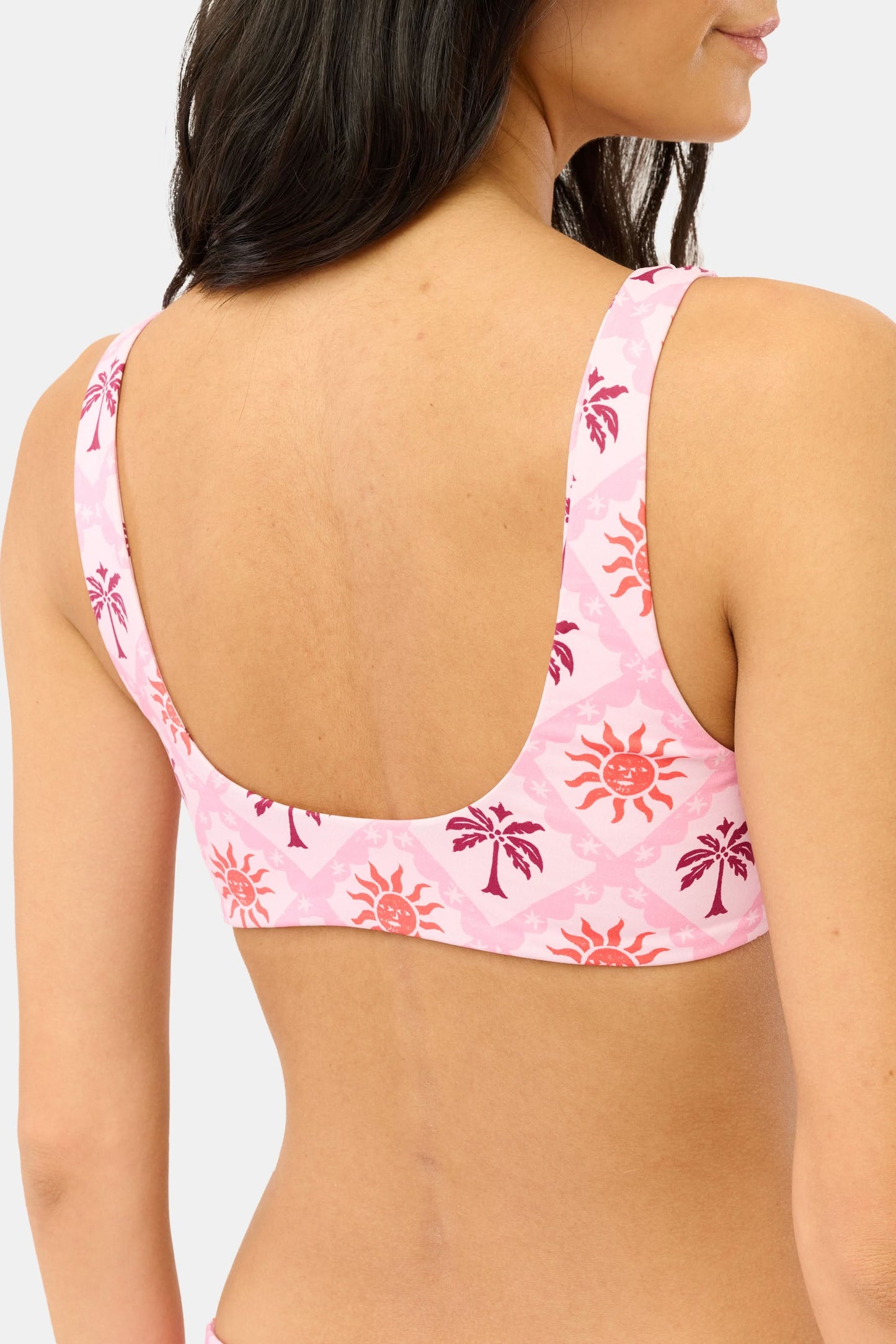 Roller Rabbit Pink Sunny Days Shelly Bikini Top