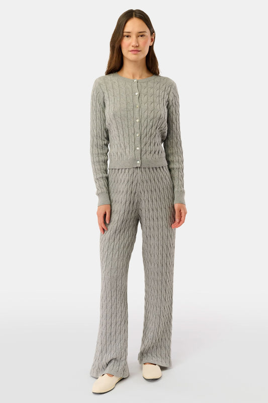 Roller Rabbit Grey Mini Cables Olivia Pant