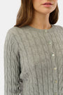 Roller Rabbit Grey Mini Cables Moxie Cardigan