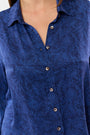 Roller Rabbit Navy Morris Floral Boyfriend Shirt