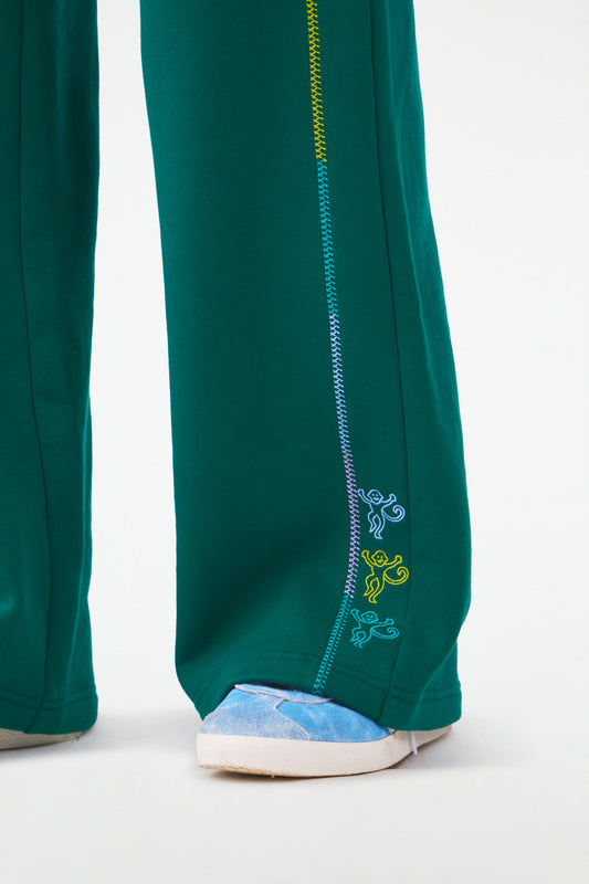 Monkey Embroidered Turner Pant