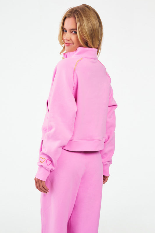 Hearts Embroidered Hudson Sweatshirt