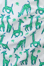 Roller Rabbit Green Infant Gigi Giraffe Zipper Footie