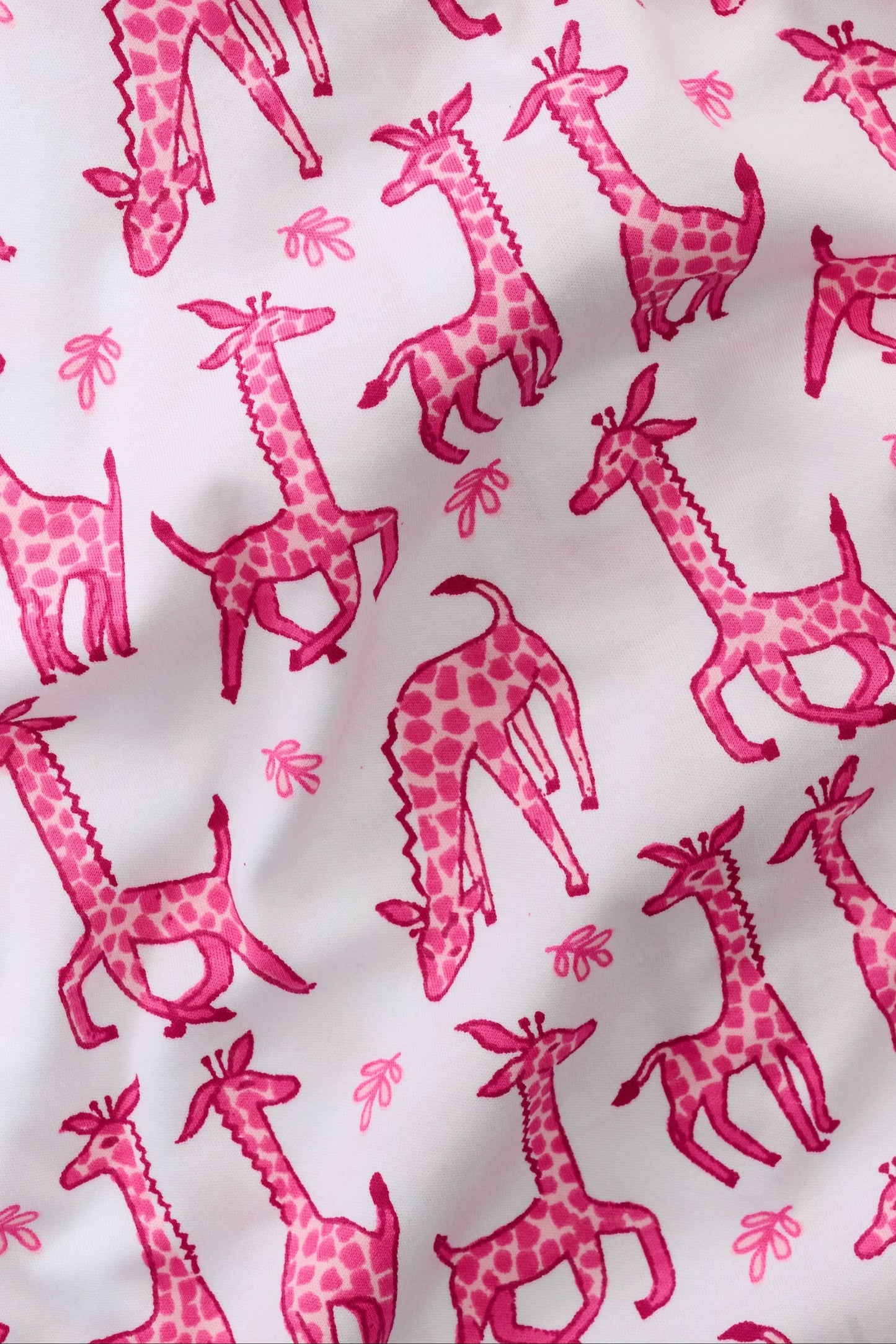 Roller Rabbit Pink Infant Gigi Giraffe Zipper Footie