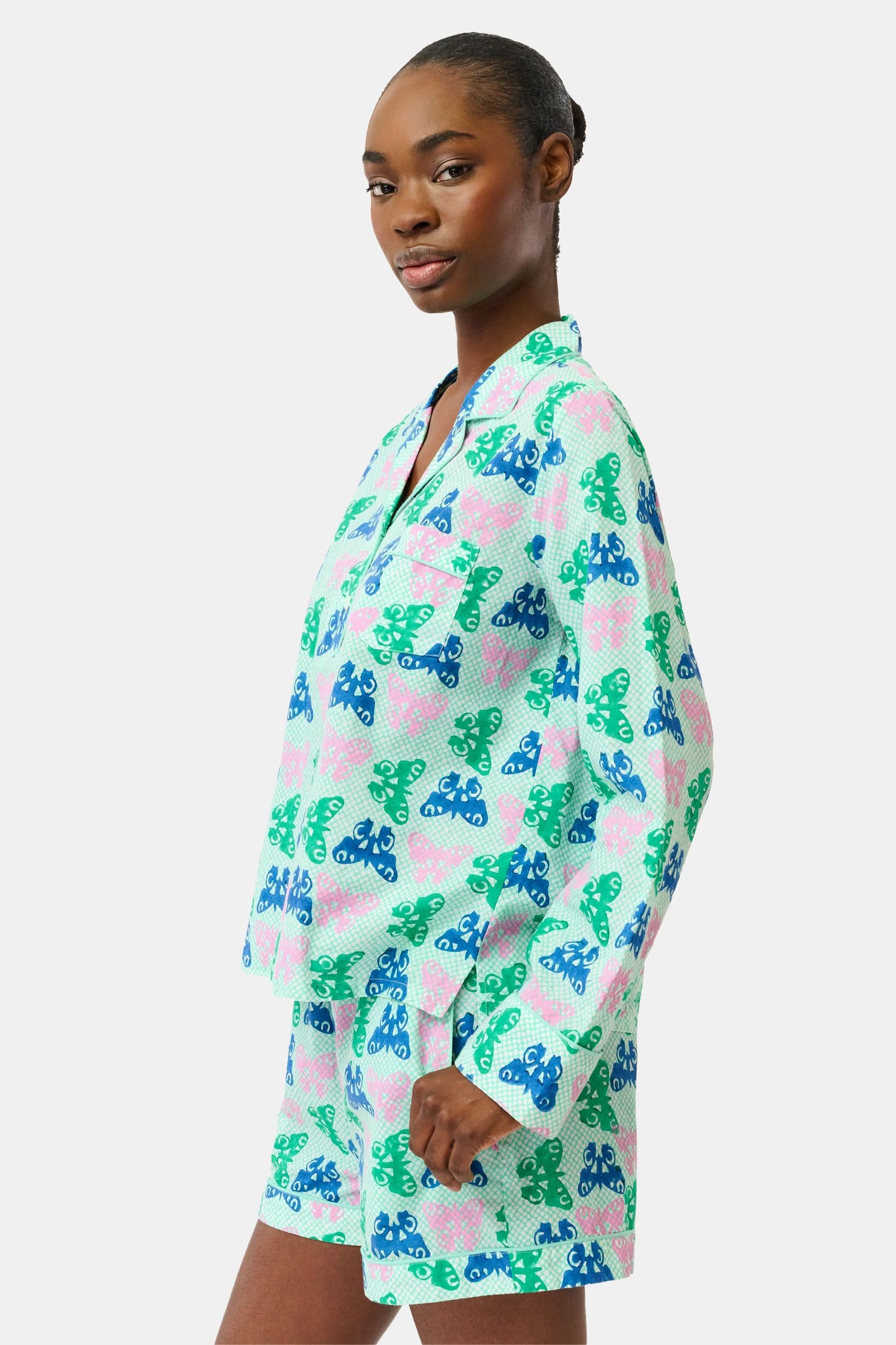 Roller Rabbit Green Butterfly Skies Heather Lounge Set