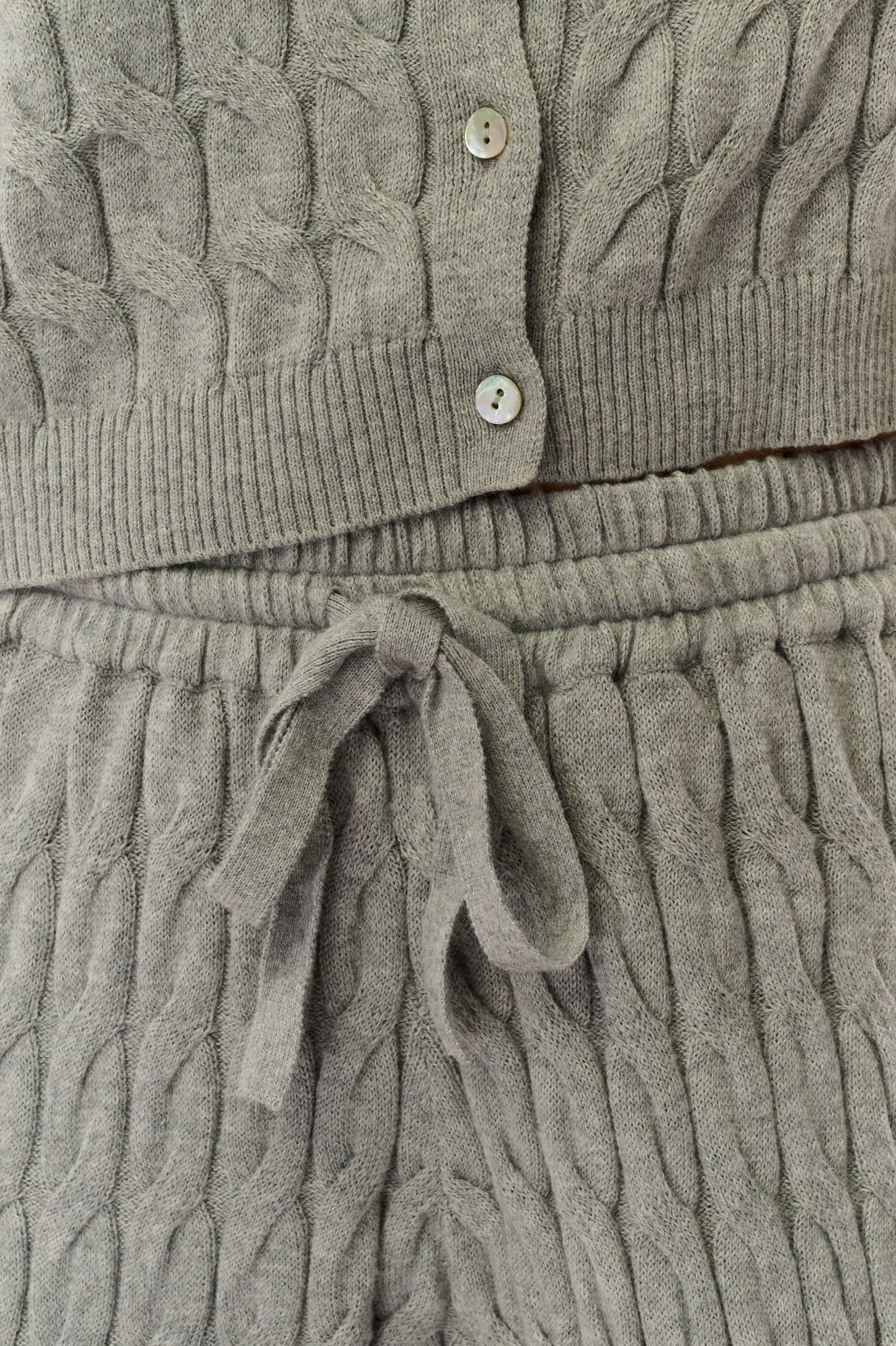 Roller Rabbit Grey Mini Cables Olivia Pant