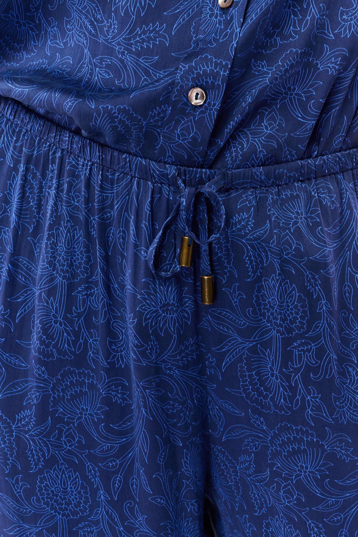 Roller Rabbit Navy Morris Floral Paige Pant