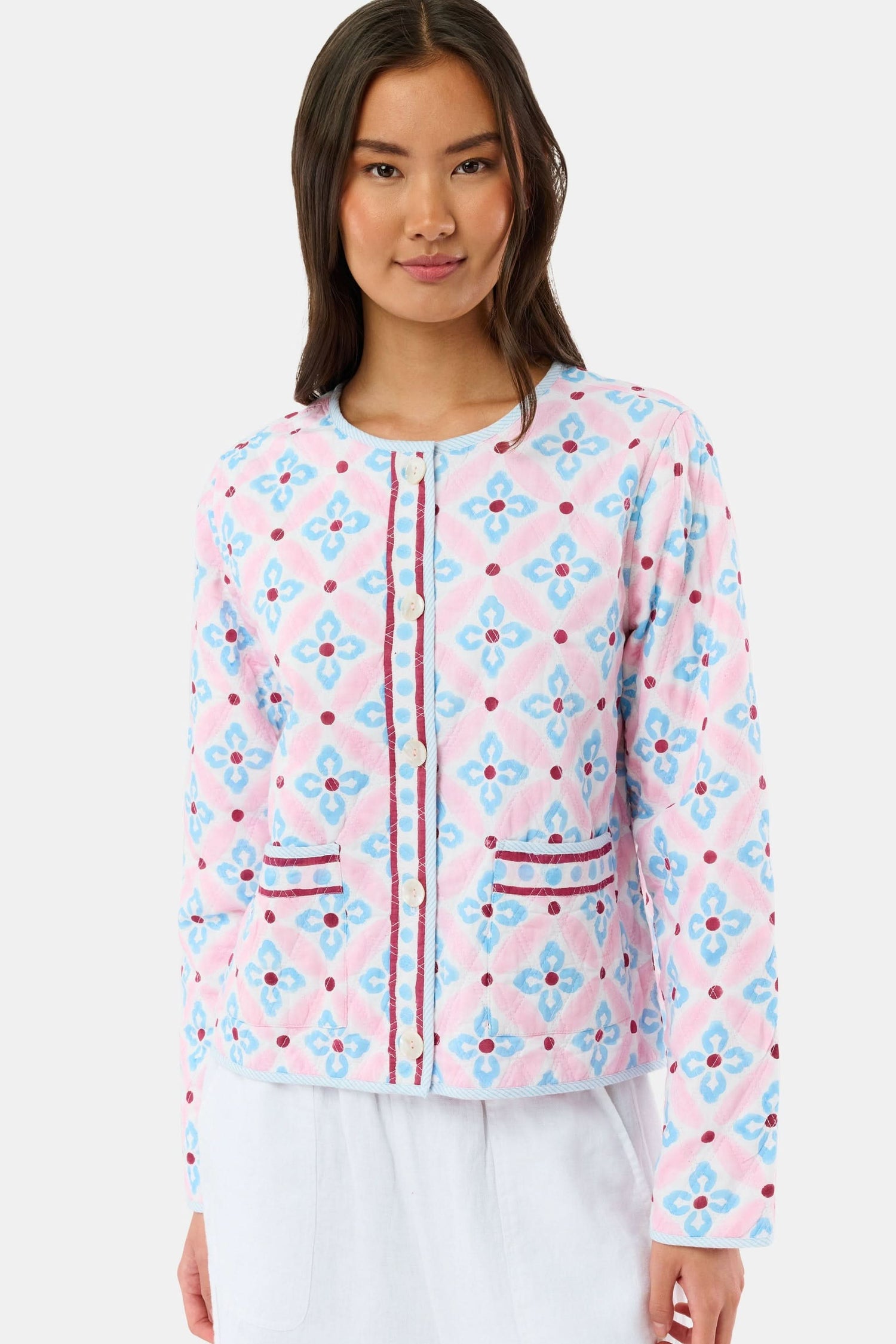 Roller Rabbit Pink Lerato Carmen Jacket