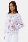 Roller Rabbit Pink Lerato Carmen Jacket