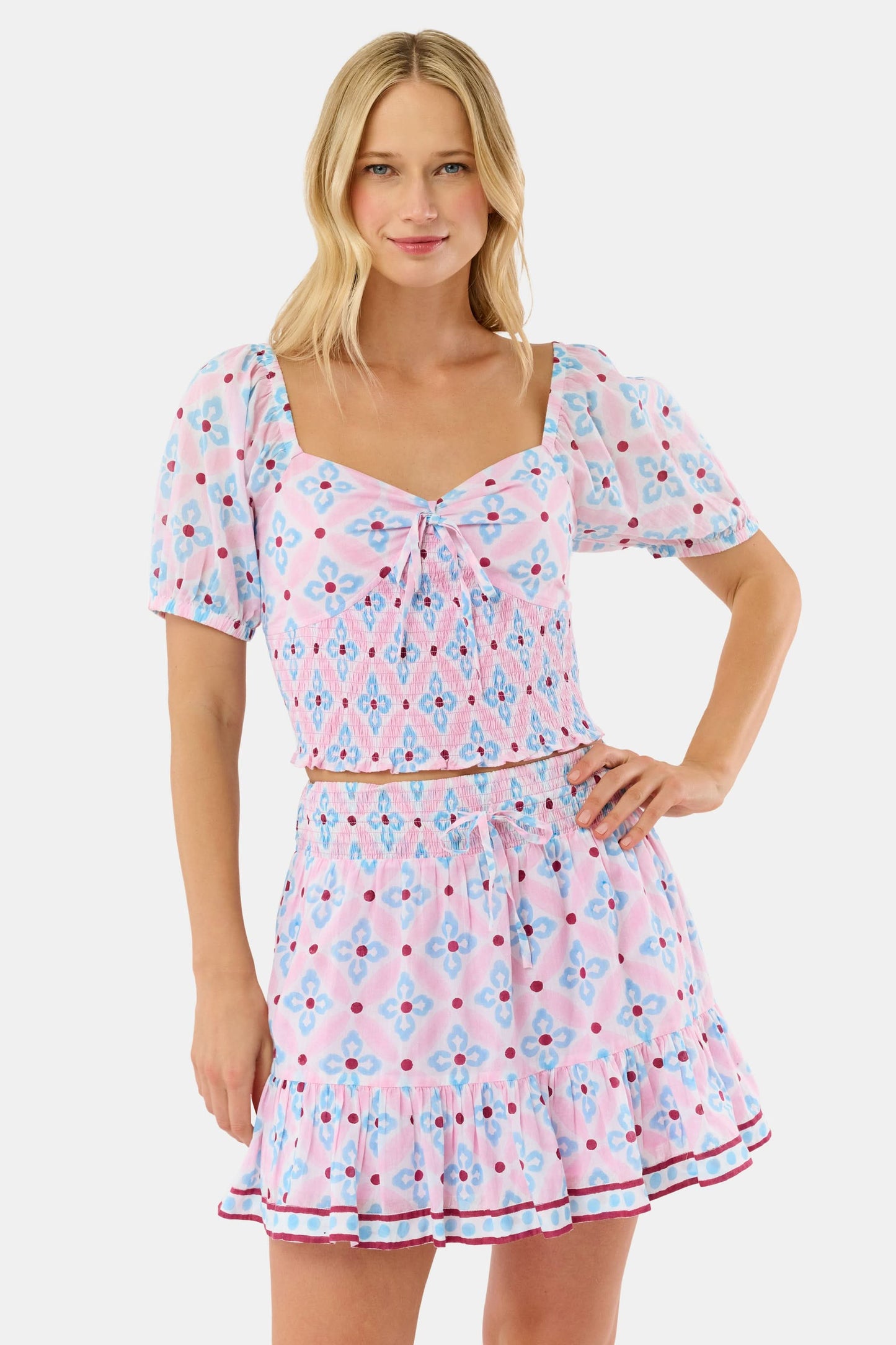 Roller Rabbit Pink Lerato Peyton Skirt