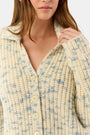 Roller Rabbit Blue Slate Space Dye Dhalia Cardigan