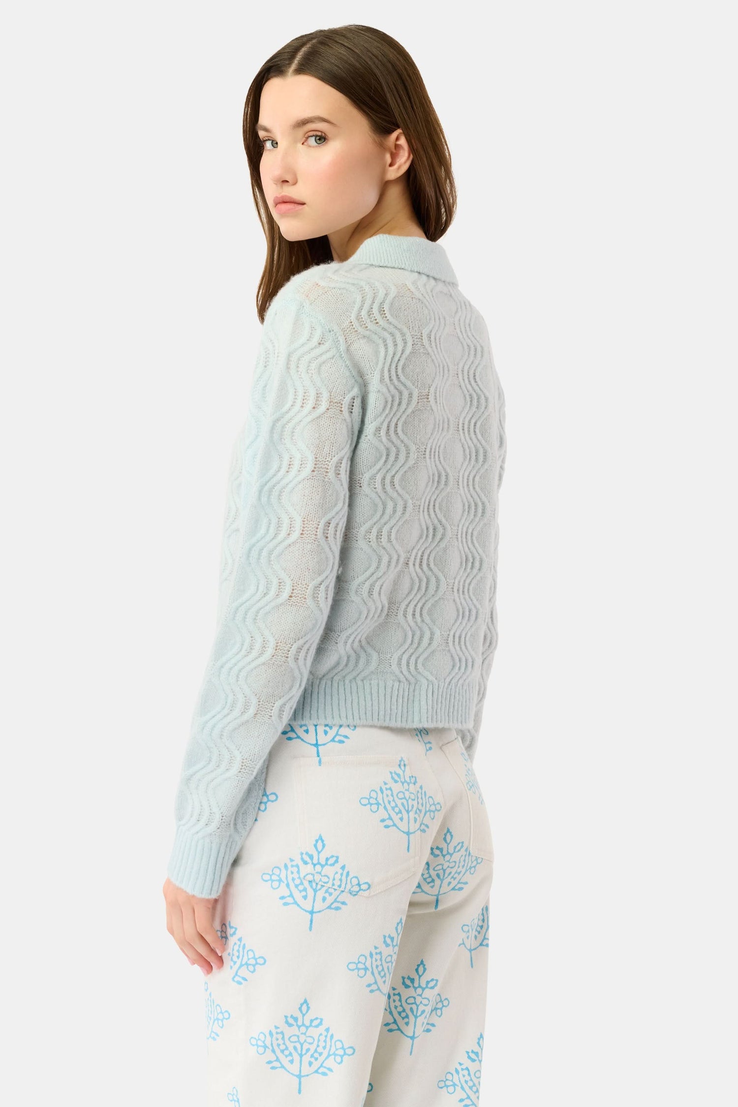 Roller Rabbit Plume Wave Knit Ava Sweater