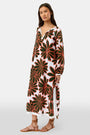 Roller Rabbit Olive Blooming Daisies Shiv Caftan
