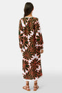 Roller Rabbit Olive Blooming Daisies Shiv Caftan