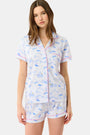 Roller Rabbit Blue Penguin Party Polo Pajamas