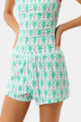 Roller Rabbit Kelly Green Lovely Monkey Jones Shortie