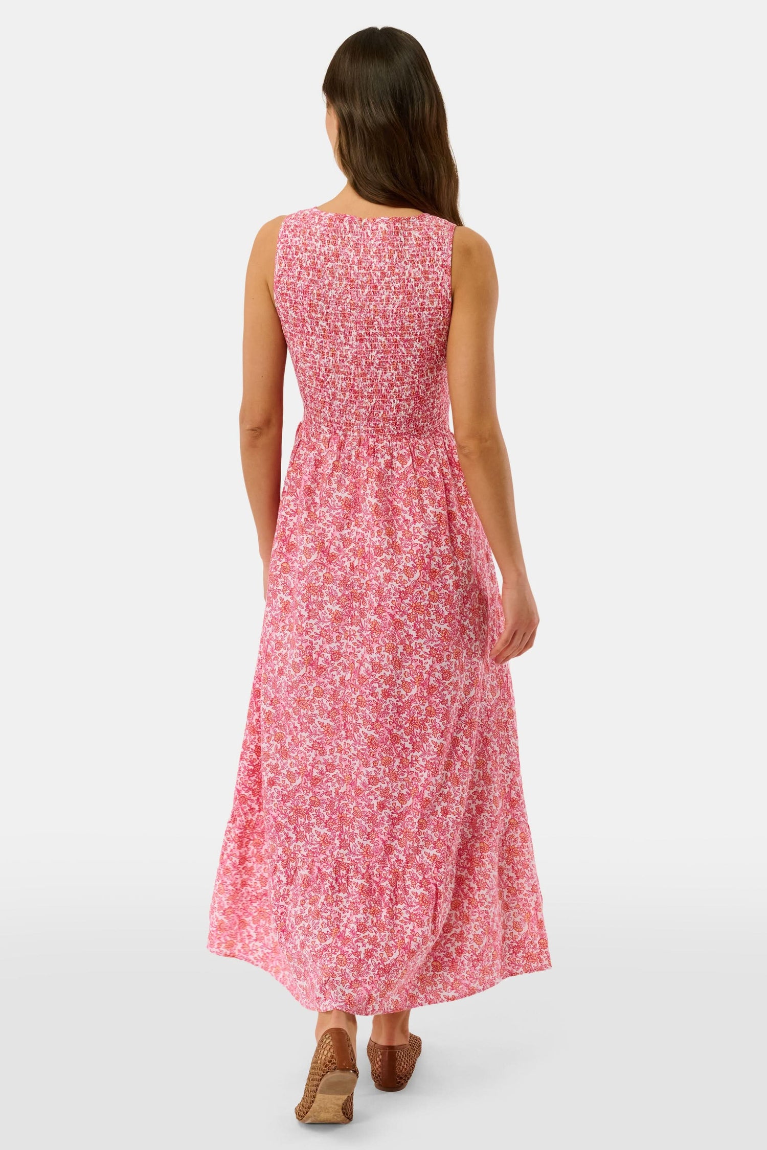 Roller Rabbit Tangerine Suzie Floral Ribbon Emily Dress