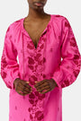 Roller Rabbit Berry Cross Stitch Vine Shiv Caftan