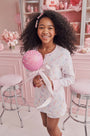 Roller Rabbit Pink Sugar Candy Heart Stripe Hunter Pajamas