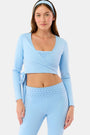 Roller Rabbit Ice Blue Morgan Wrap Top