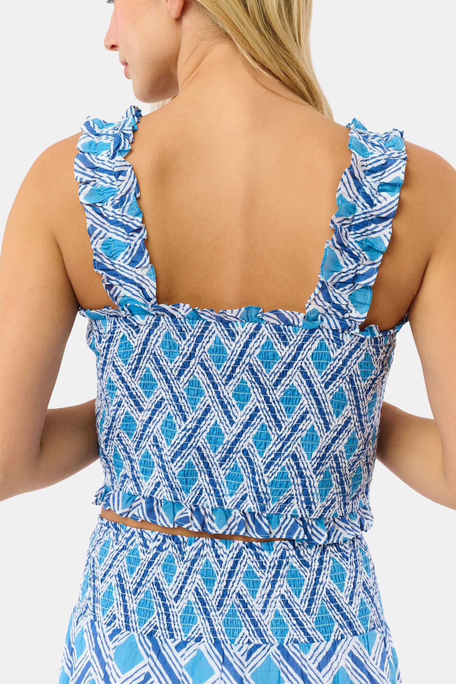 Roller Rabbit Blue Liana Sabrina Top