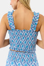 Roller Rabbit Blue Liana Sabrina Top