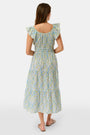 Roller Rabbit Blue Suzie Floral Ribbon Agnes Dress