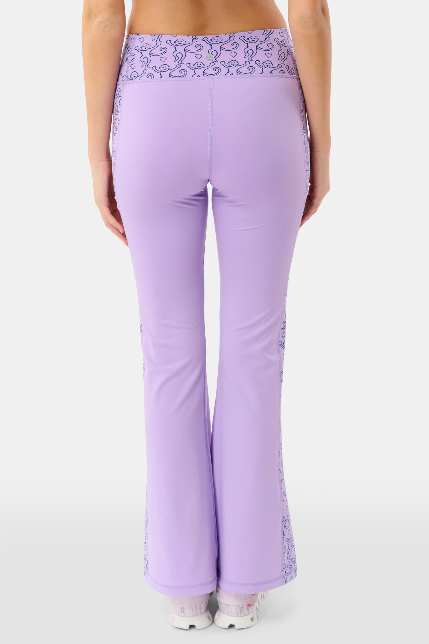 Roller Rabbit Lavender Lovely Monkey Ally Flared Leggings