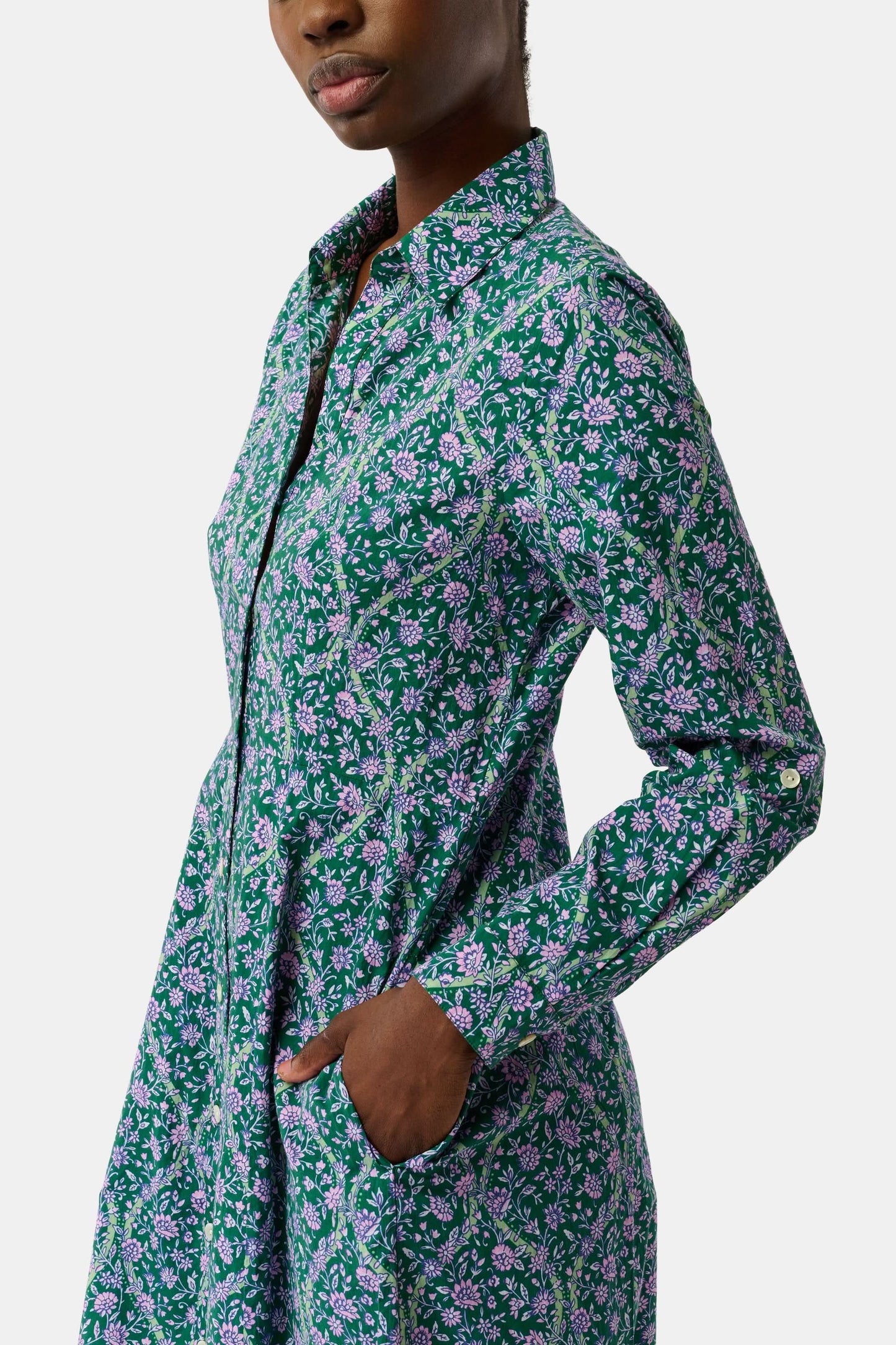 Roller Rabbit Olive Suzie Floral Ribbon Darla Dress
