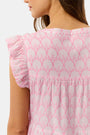 Roller Rabbit Pink Fan Geo Pippa Dress