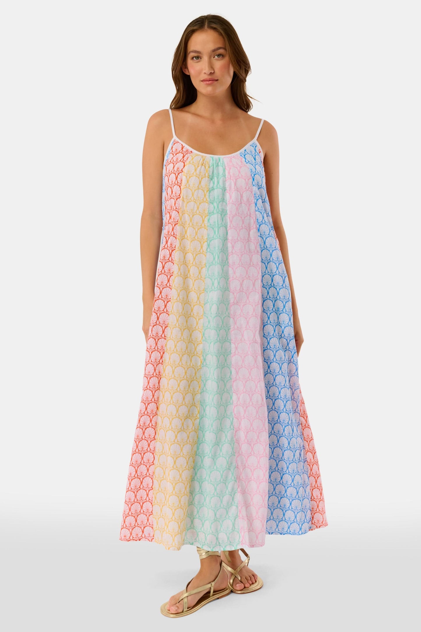 Roller Rabbit Multi Fan Geo Courtney Dress