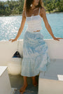 Roller Rabbit Blue Capi Geo Carlisa Skirt