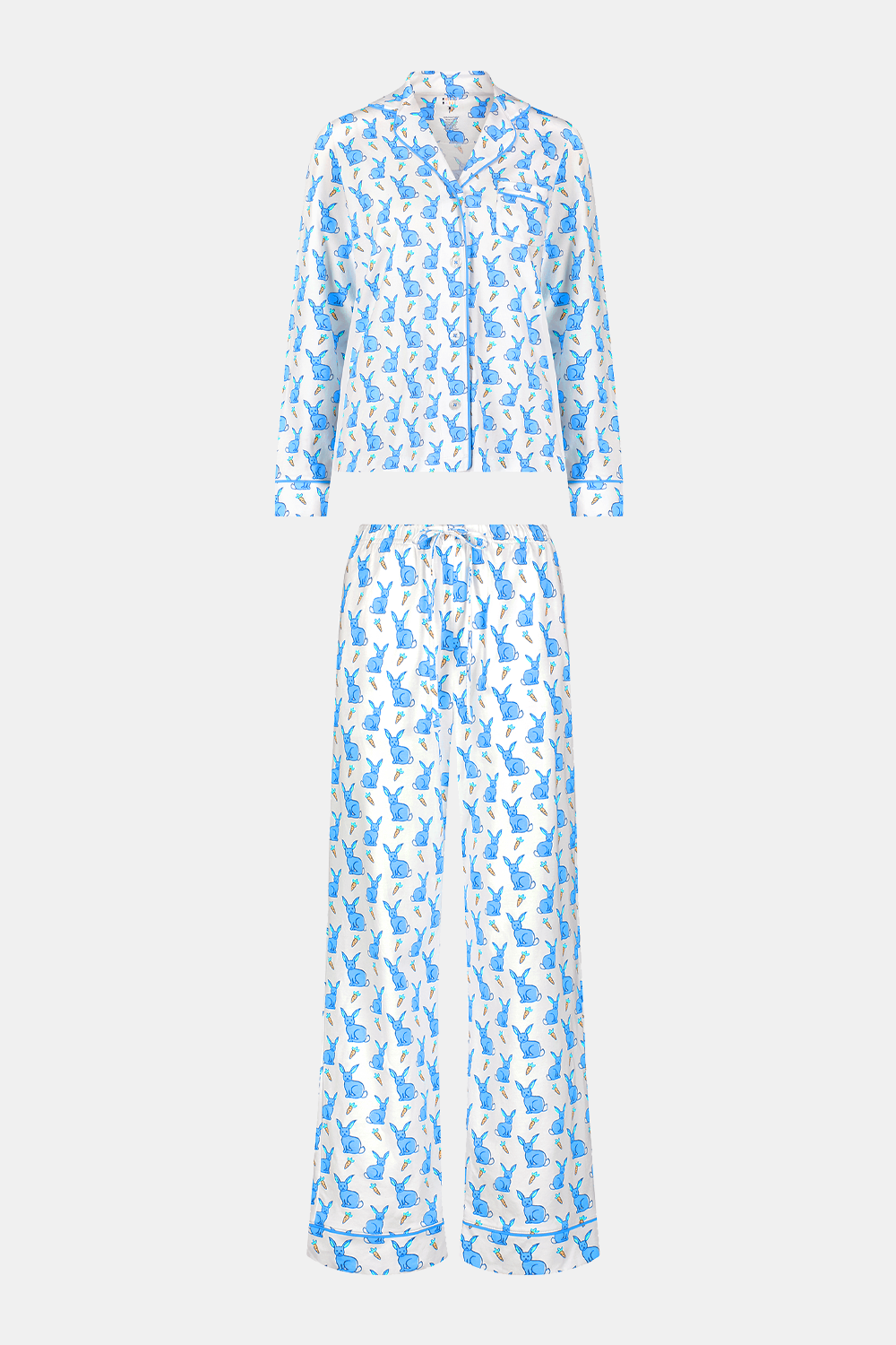 Romy Rabbit Long Sleeve Polo Pajamas