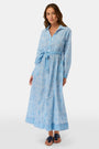 Roller Rabbit Blue Capi Geo Belted Darla Dress