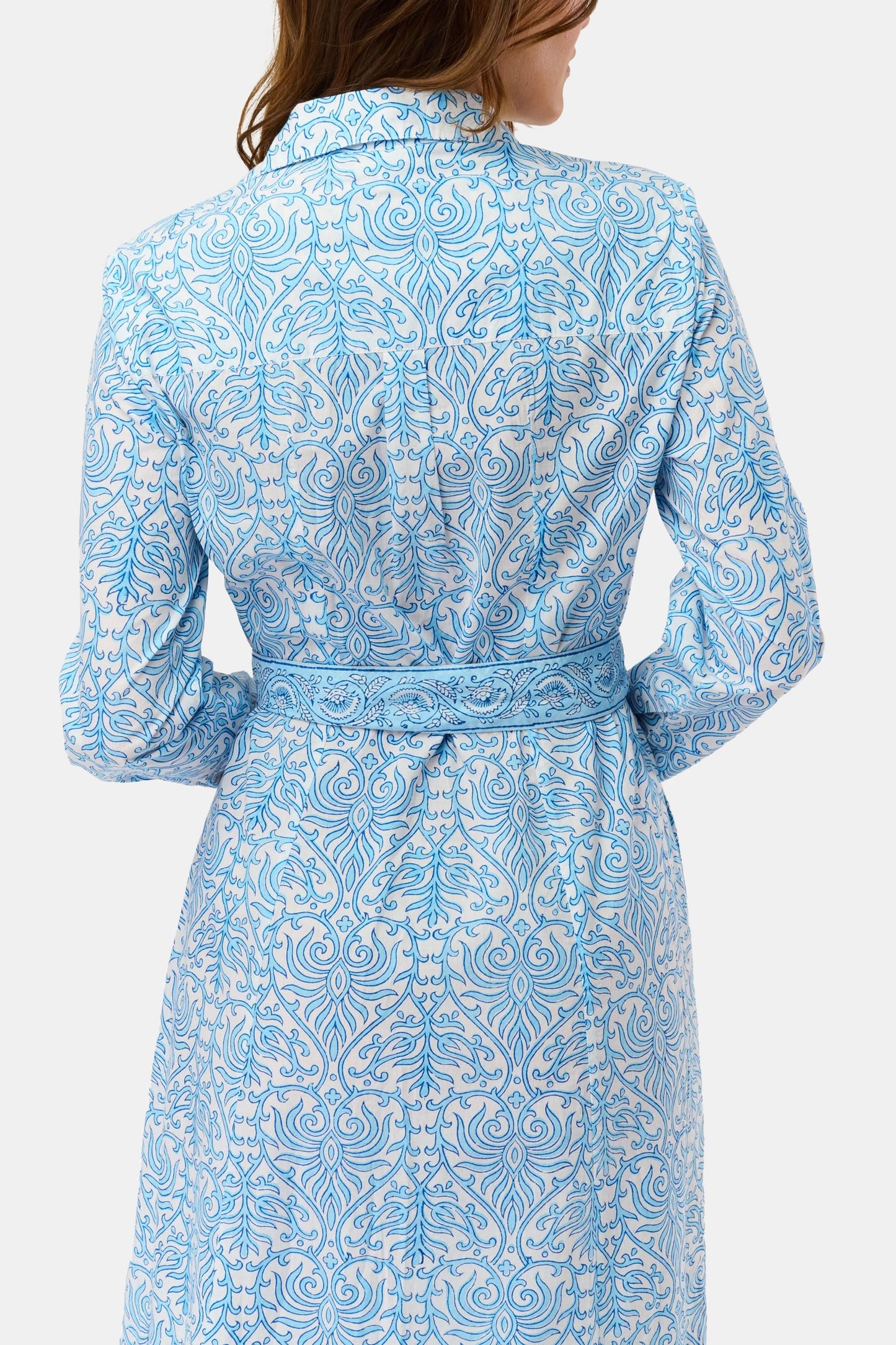 Roller Rabbit Blue Capi Geo Belted Darla Dress