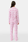 Roller Rabbit Pink Gigi Giraffe Long Sleeve Polo Pajamas