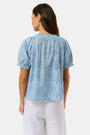 Roller Rabbit Blue Capi Geo Kylie Top