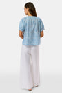 Roller Rabbit Blue Capi Geo Kylie Top