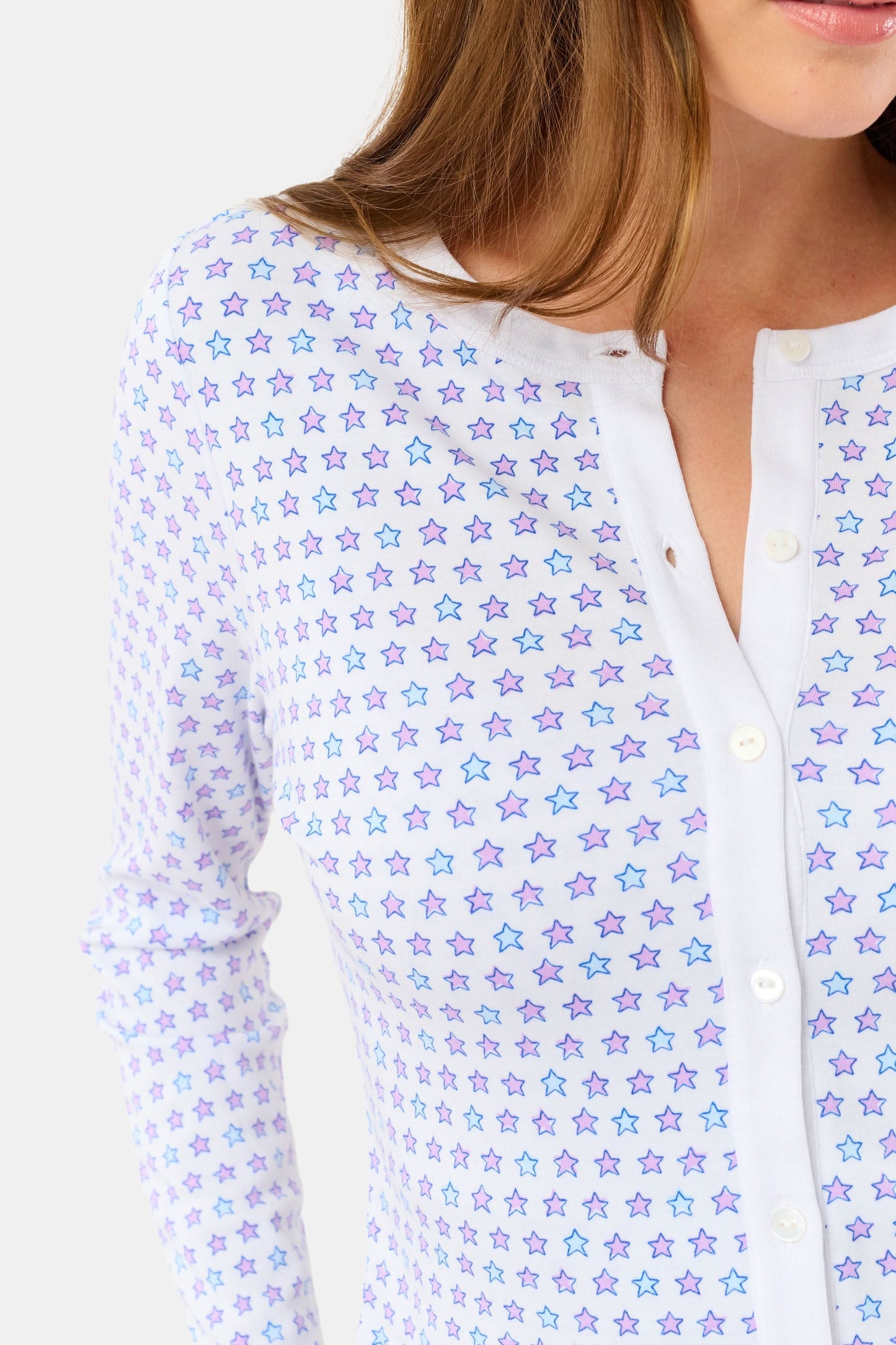 Roller Rabbit Lavender Pop Stars Nessa Cardigan