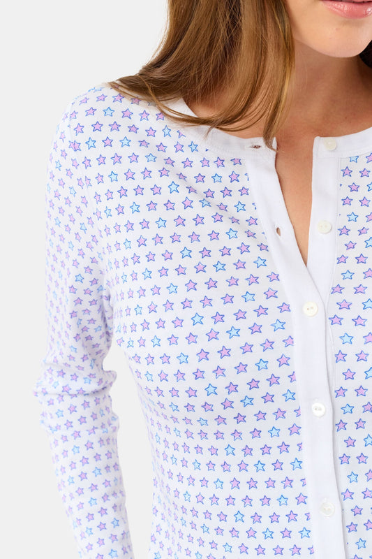 Roller Rabbit Lavender Pop Stars Nessa Cardigan