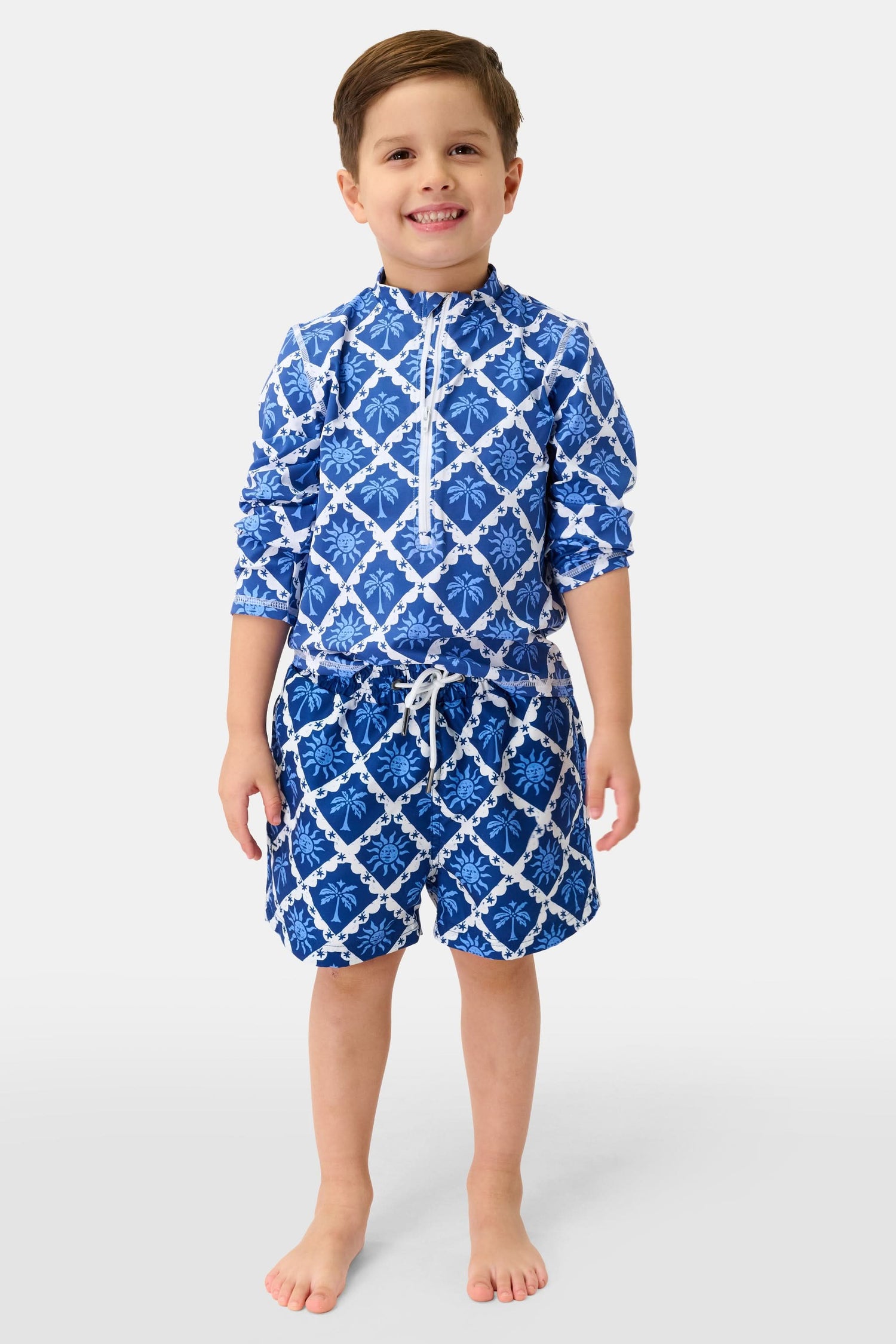 Roller Rabbit Navy Kids Sunny Days Rashguard