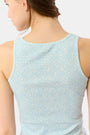 Roller Rabbit Light Blue Jemina Hearts Pointelle Astor Tank