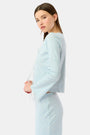 Roller Rabbit Light Blue Jemina Hearts Pointelle Claire Cardigan